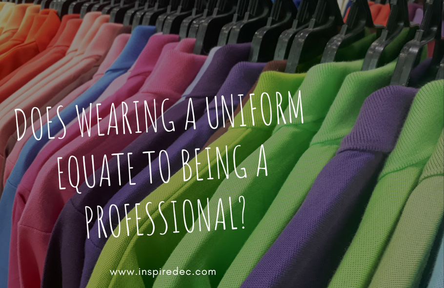Does wearing a uniform equate to being a professional?