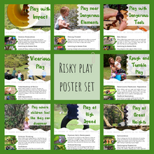 Load image into Gallery viewer, Risky Play Posters - Set of 8