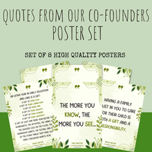 Load image into Gallery viewer, Quotes from Our Co-Founders Poster Set