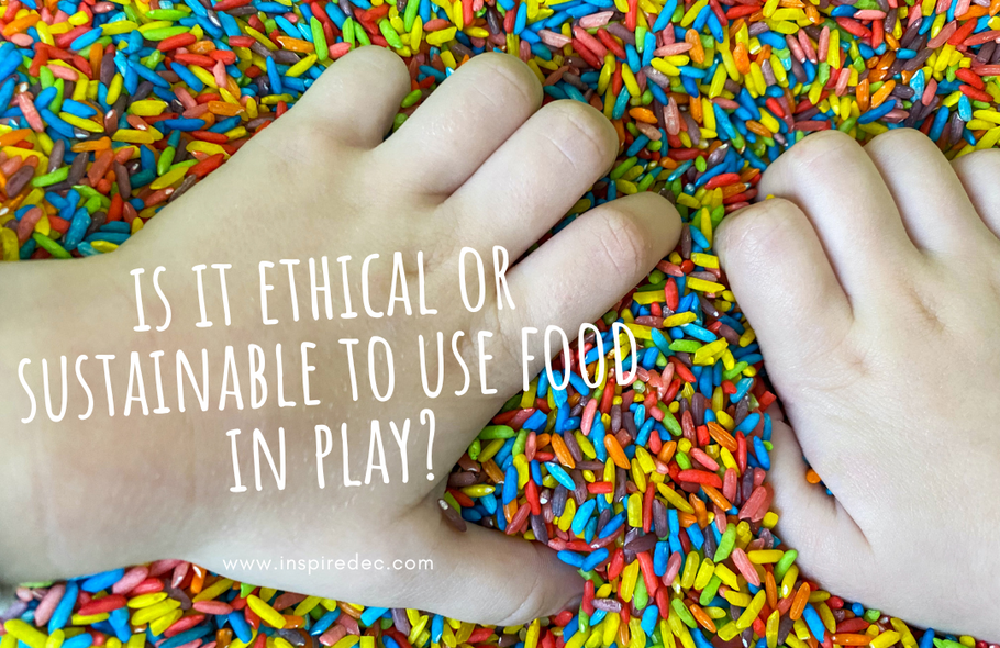 Is it ethical or sustainable to use food in play, and where do we draw the line?