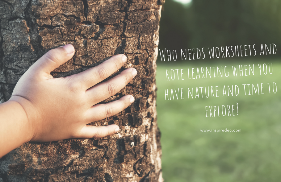 Who needs worksheets and rote learning when you have nature and time to explore?