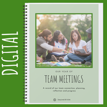 Load image into Gallery viewer, &quot;DIGITAL DOWNLOAD: Team Meeting Planner and Record
