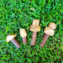 Load image into Gallery viewer, Wooden Gem Trees - Natural (set of 4)
