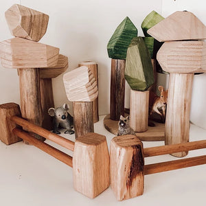 Wooden Gem Trees - Natural (set of 4)