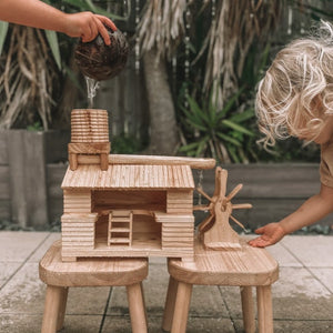 Eco Hut and Water Wheel