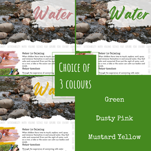 Natural Elements Poster - WATER