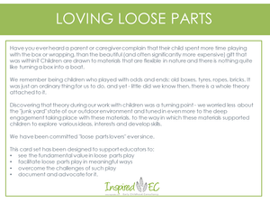Loving Loose Parts: Inspiration and Discussion Cards