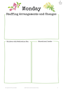 2023 Team Communication Diary (Digital)