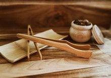 Load image into Gallery viewer, Bamboo Curved Tongs - Inspired Natural Play Store
