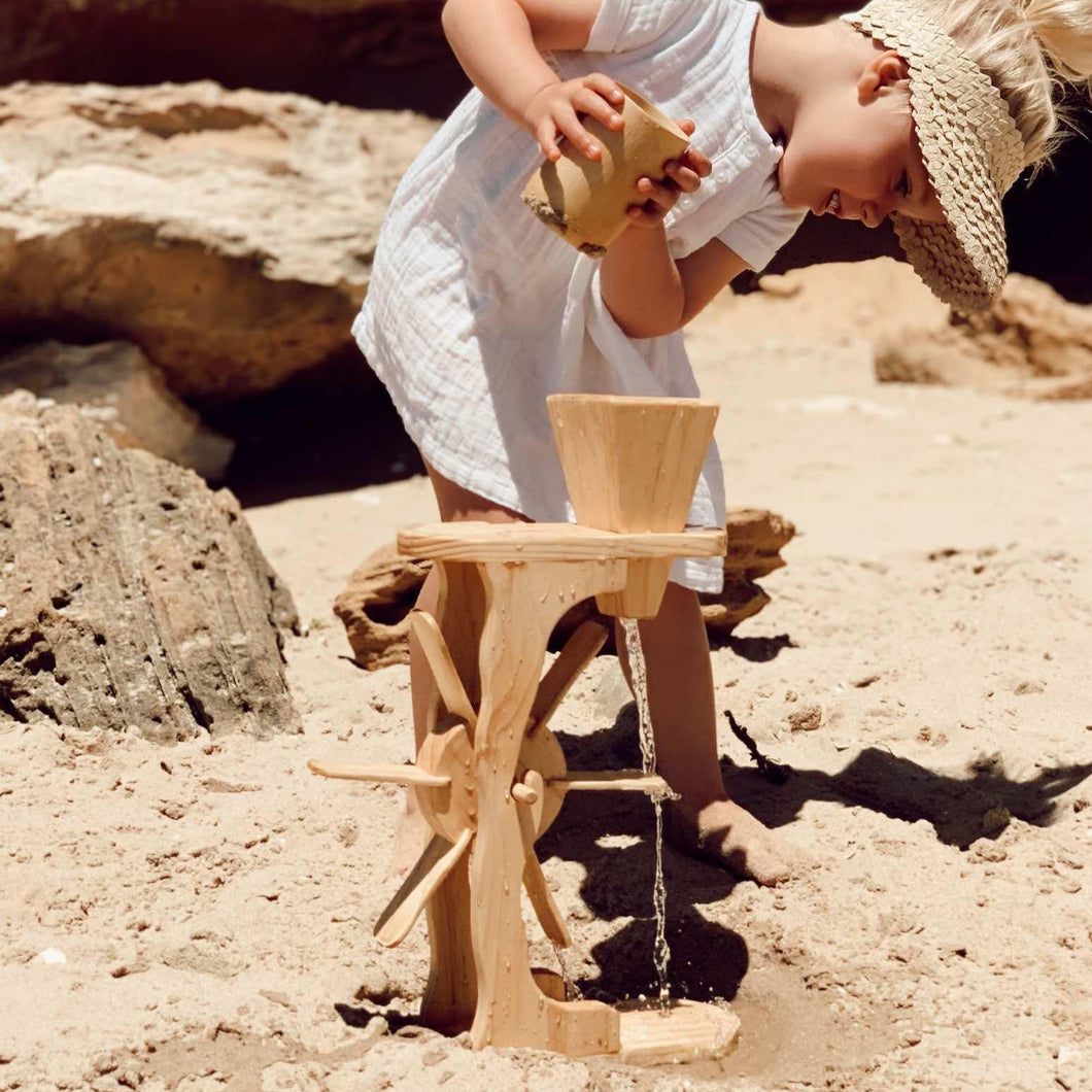 Wooden Water and Sand Wheel - Inspired Natural Play Store