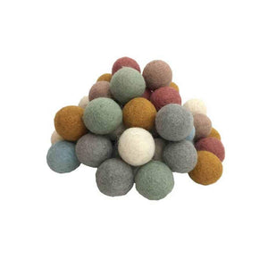 Earth Felt Balls - set of 7 - Inspired Natural Play Store