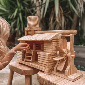 How to make a Water Wheel out of Popsicles Sticks